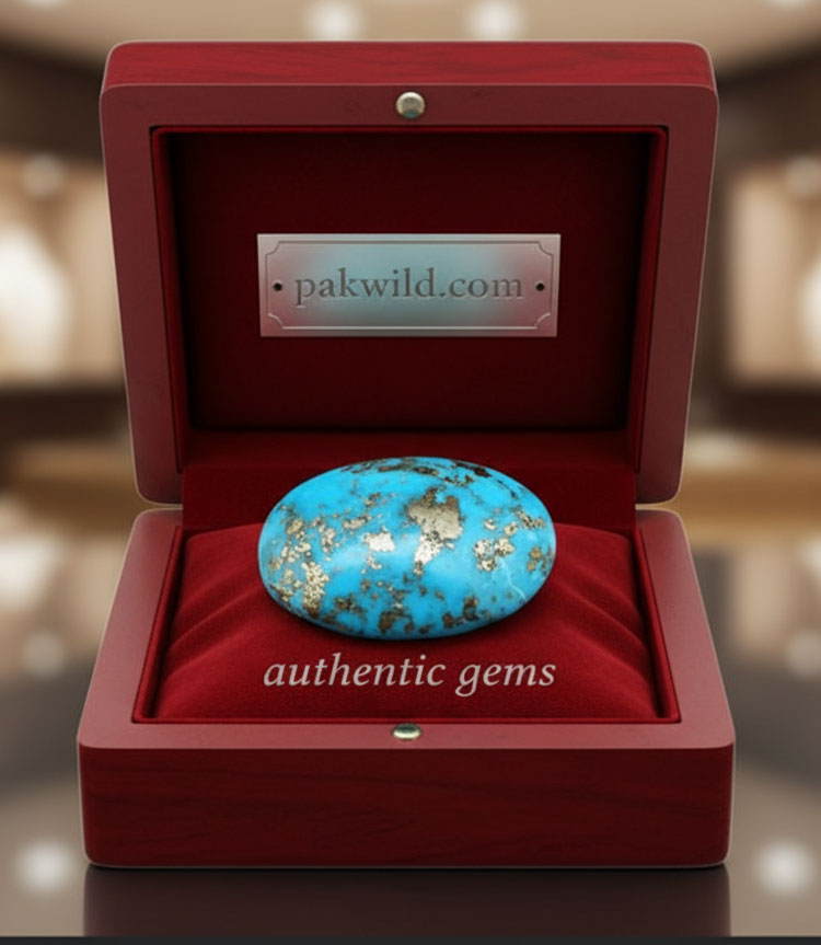 Premium 5 Carat Feroza Stone – Natural Turquoise Gemstone from Pakistan in Blue Shade