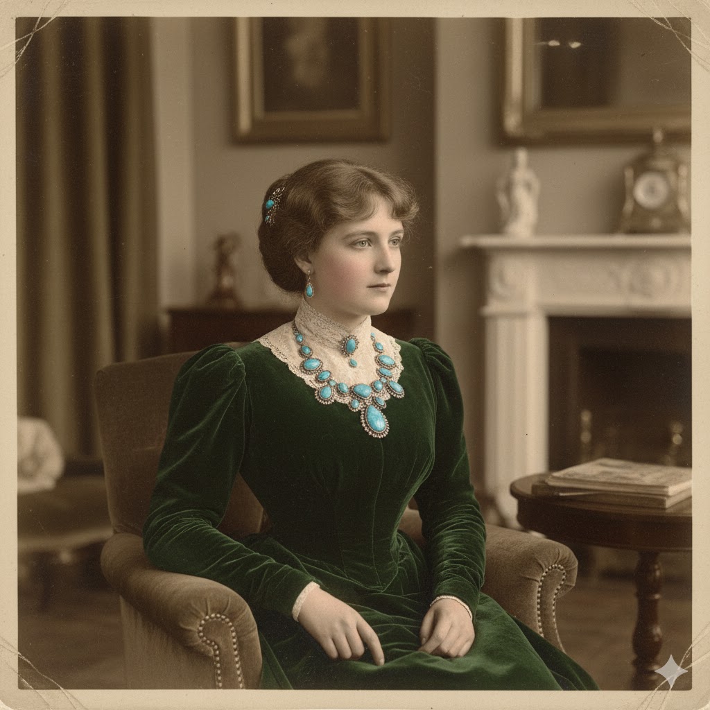 Queen Saira IV Wearing Feroza 1881