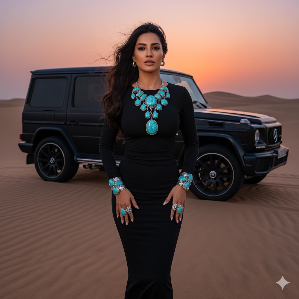 Girl wearing ferozadrivign g class